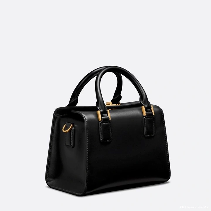 Cheap Dior Boston Small Calfskin Black Bag Box 0807 Luxury